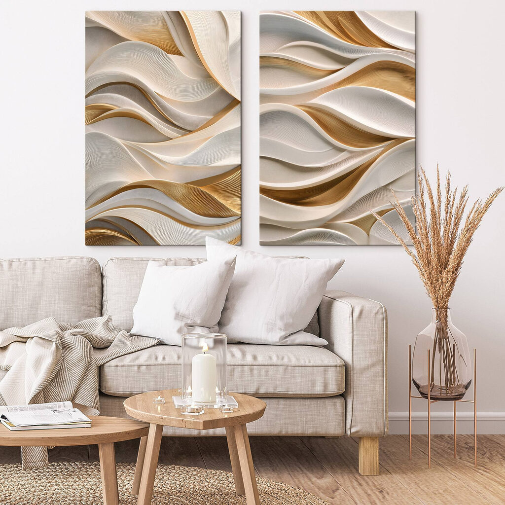 Modele fluide delicate într-un interior