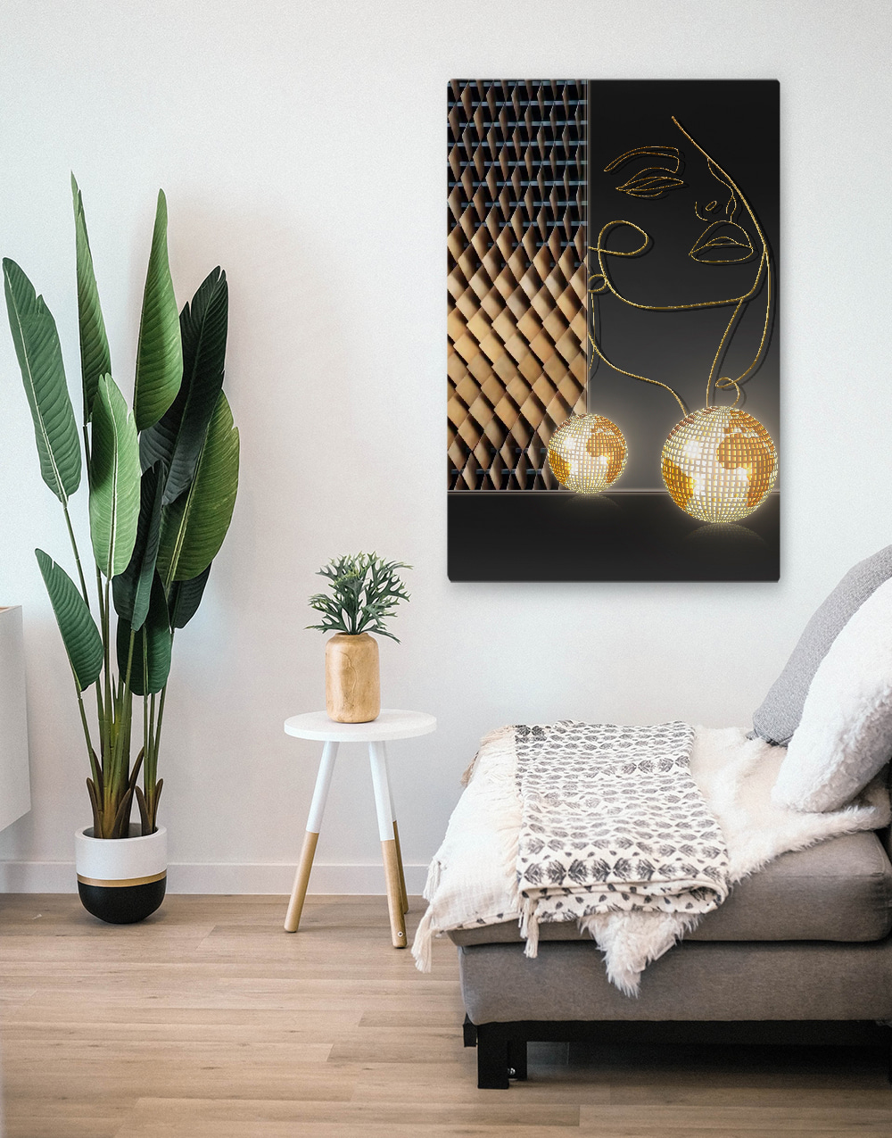 Linii aurii prind lumina — interior 1