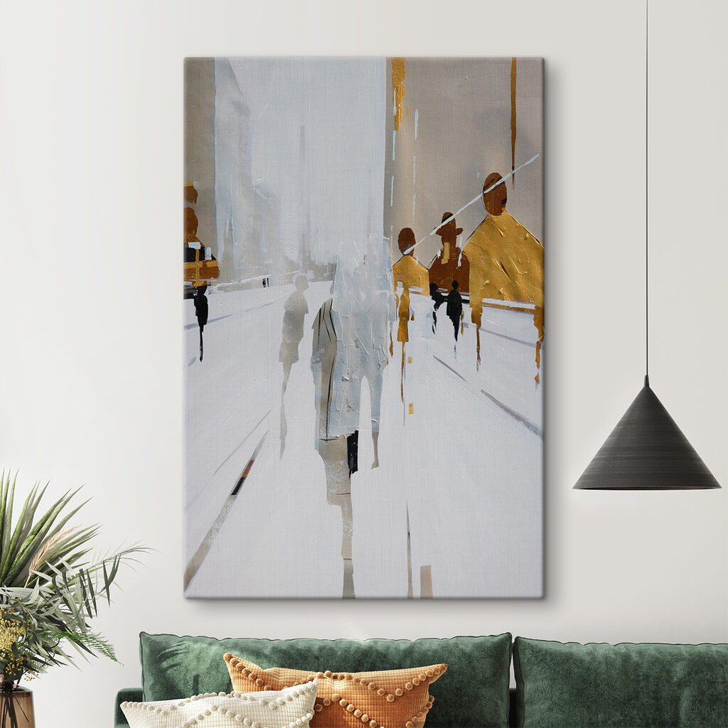 Trecători pe străzi albe — interior 5