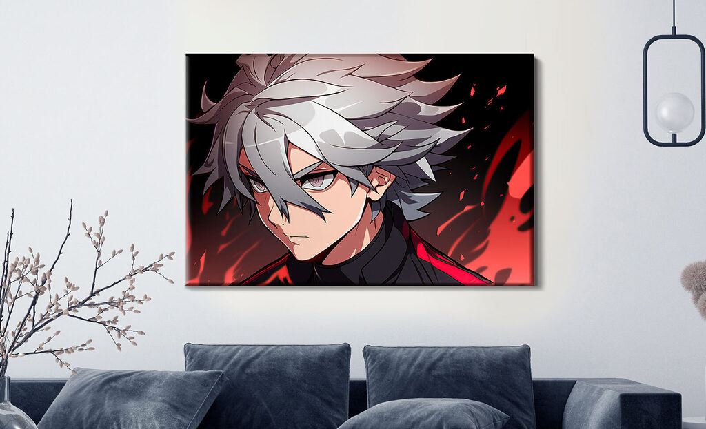 Anime în strălucire roșie — interior 1