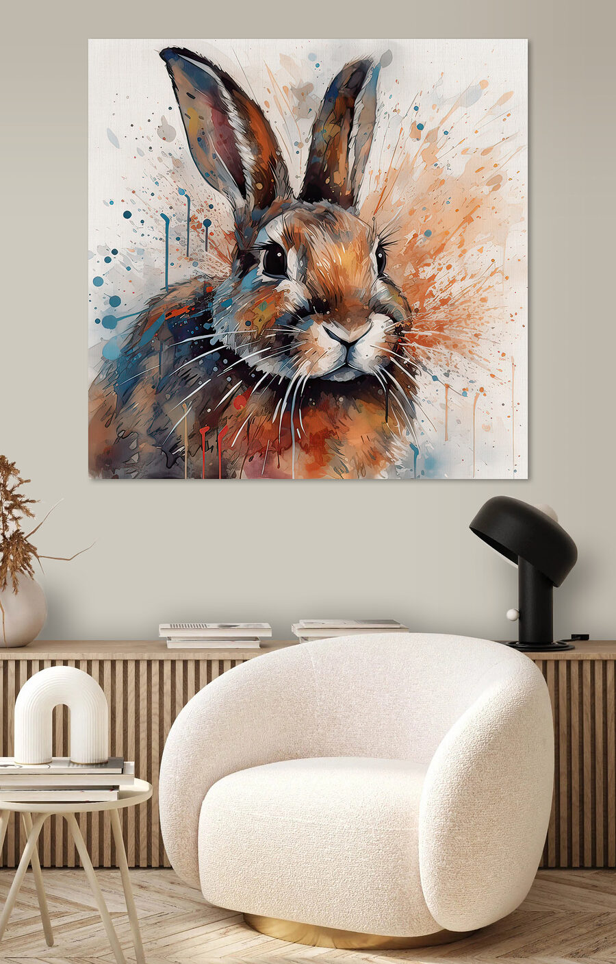 Iepure cu stropi colorați — interior 7