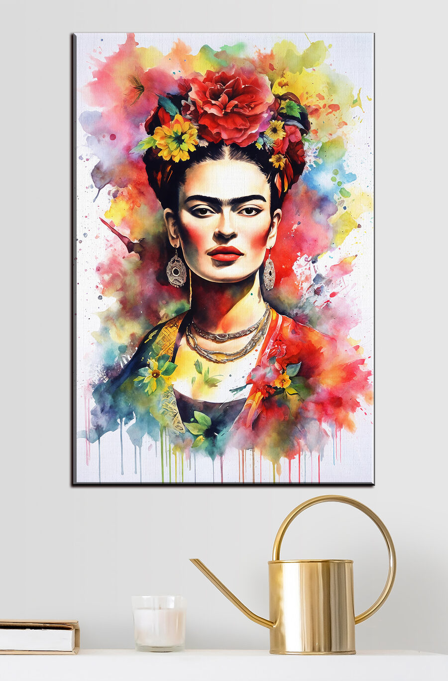 Portret în acuarelă florală — interior 3