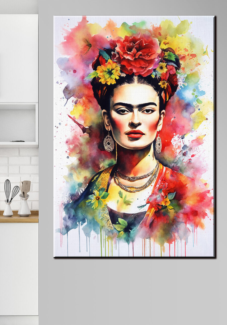 Portret în acuarelă florală — interior 4