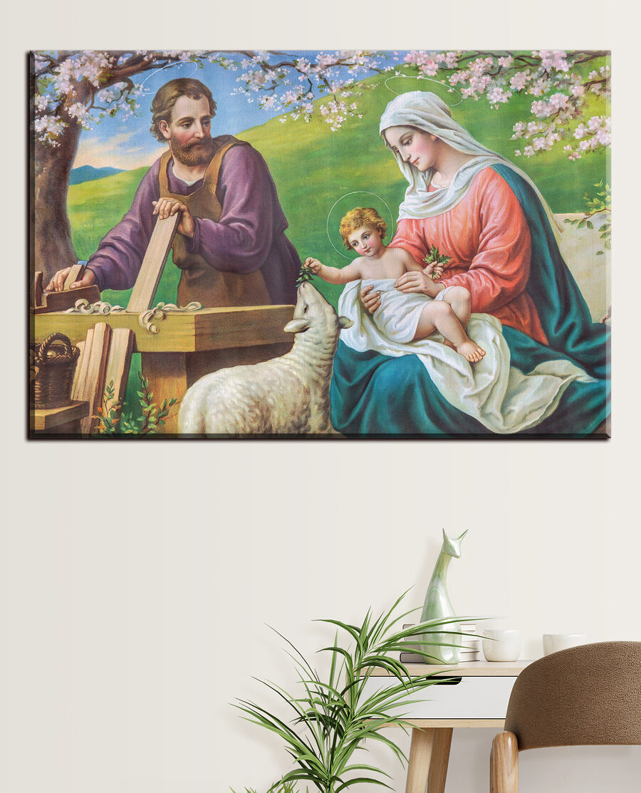 Familie sub flori — interior 3