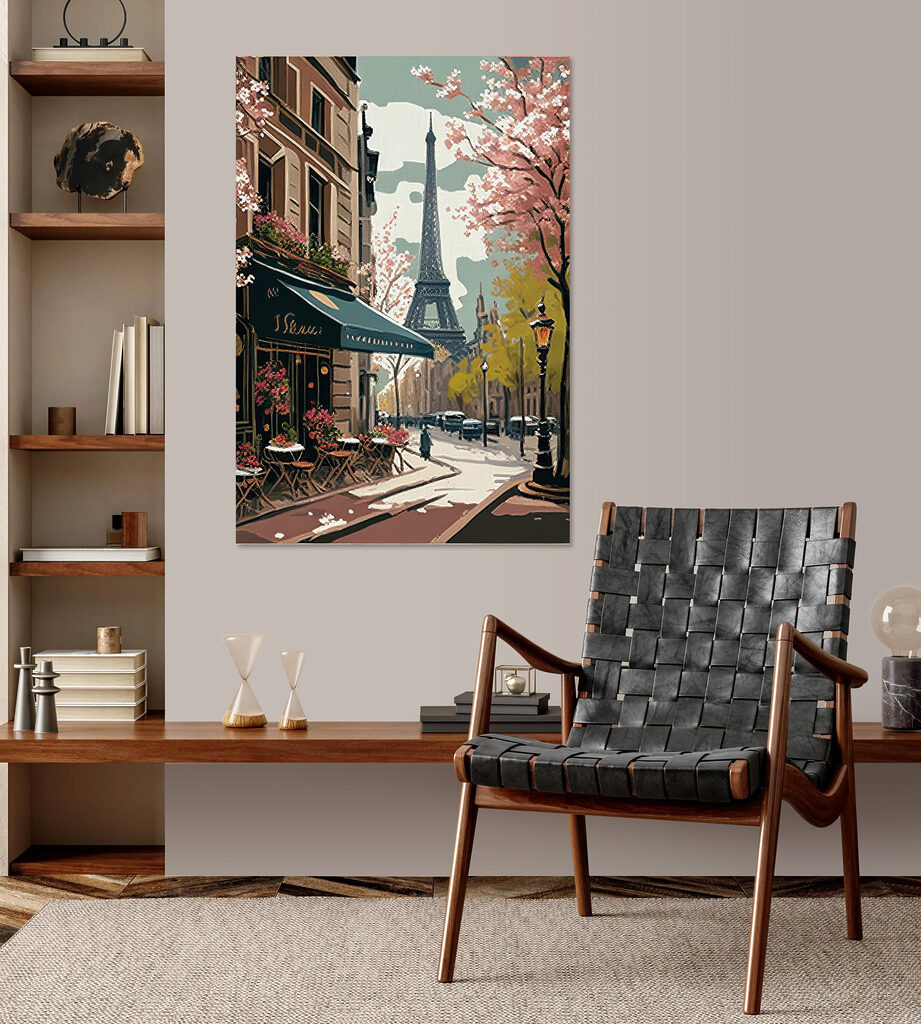 Paris sub flori roz — interior 1