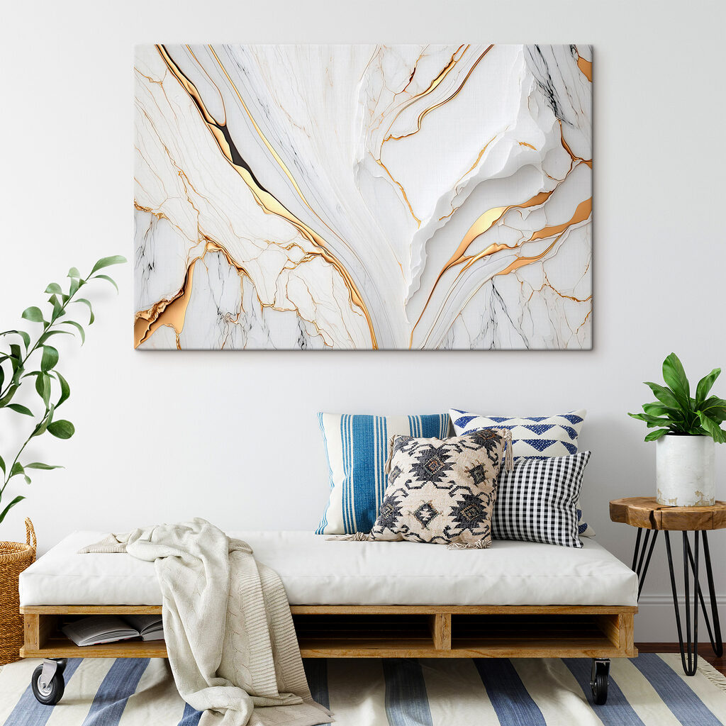 Vene aurii prin alb — interior 5