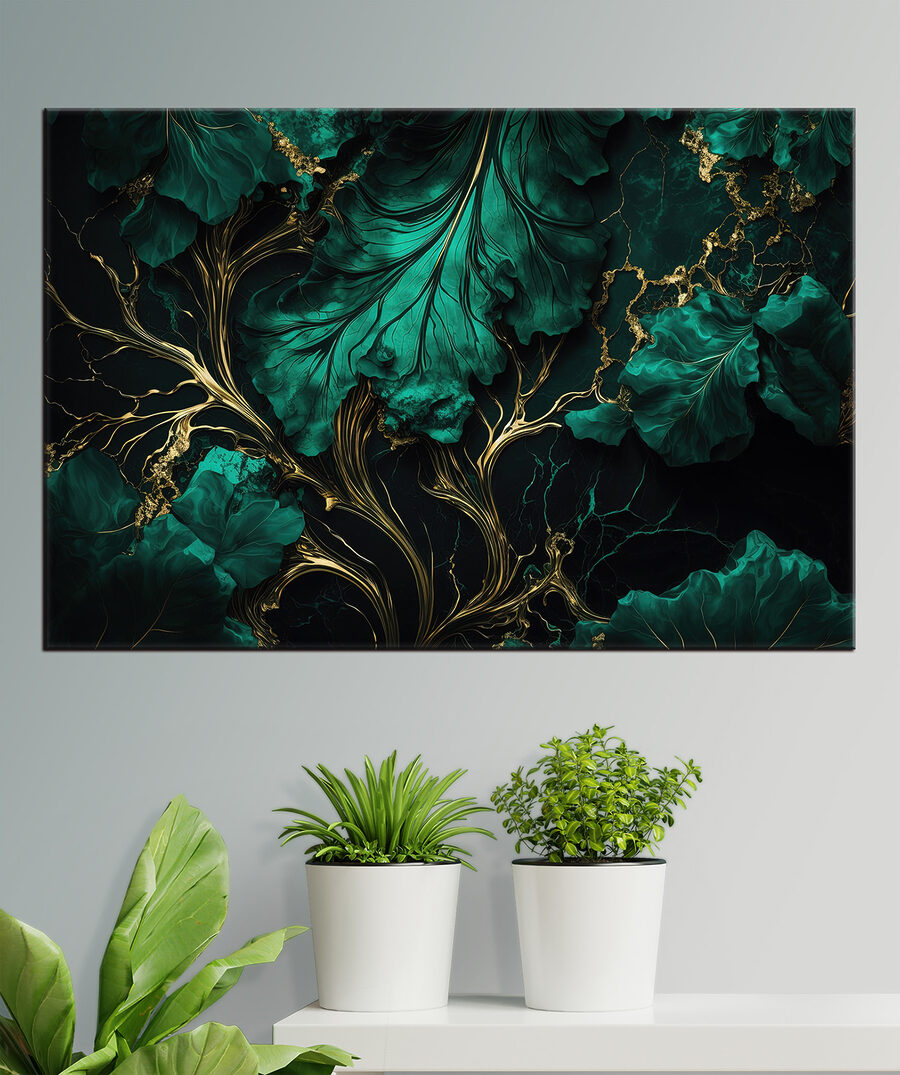 Nervuri verzi pe negru — interior 2