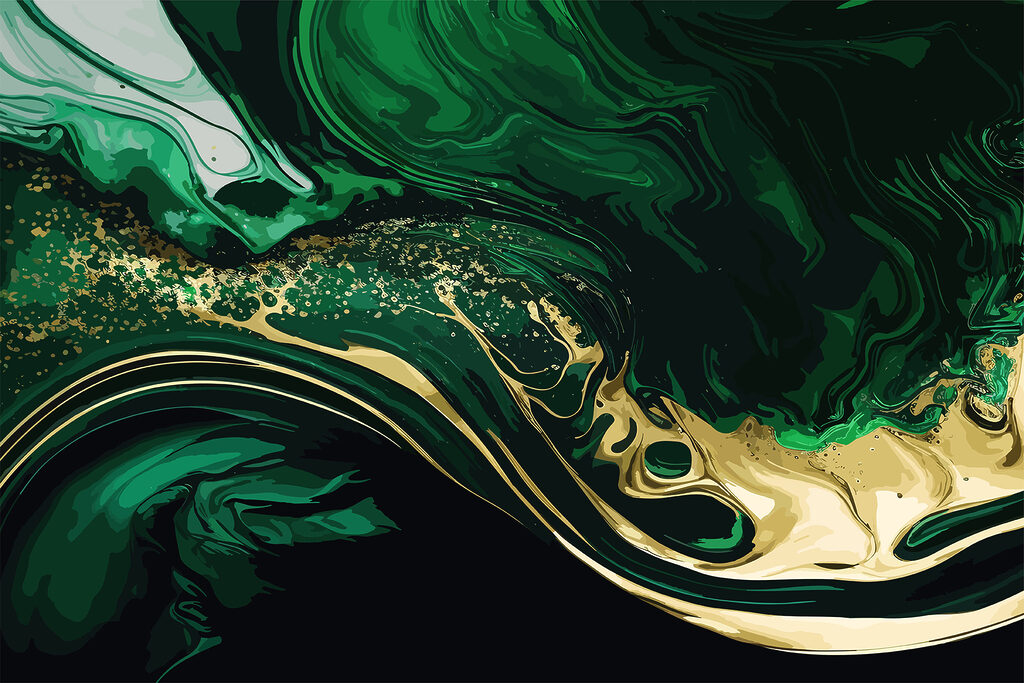 Aur curge prin verde — design complet