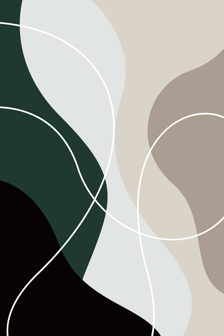 Forme între linii albe — design complet