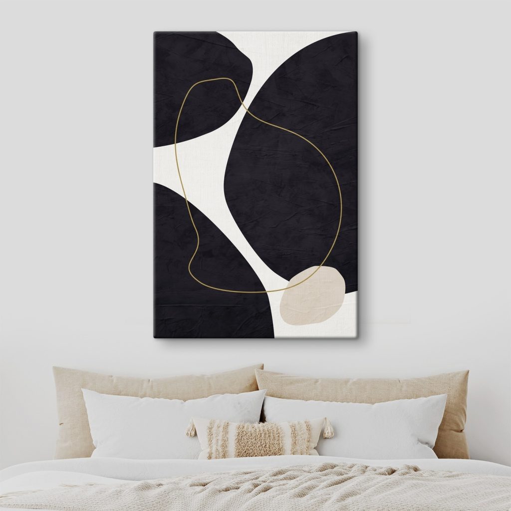 Forme negre cu linii — interior 2