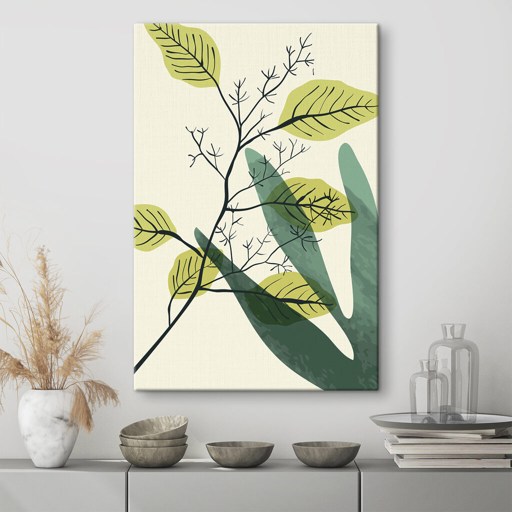 Ramuri în verde deschis — interior 1