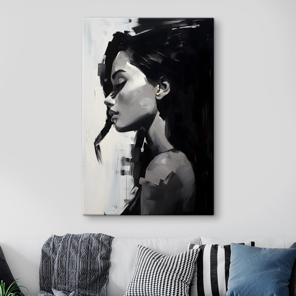 Profil în alb-negru — interior 2