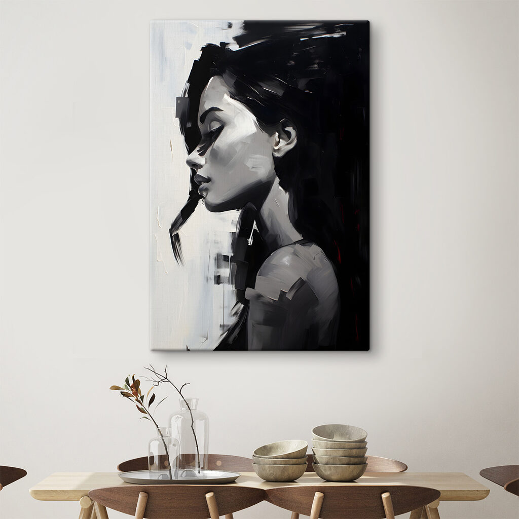 Profil în alb-negru — interior 3
