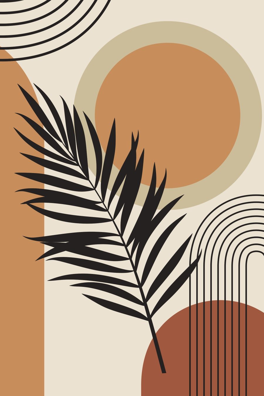 Palmier sub soare — design complet