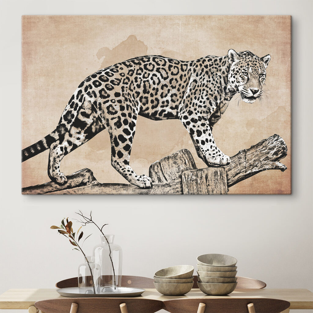 Leopard pe o ramură — interior 1