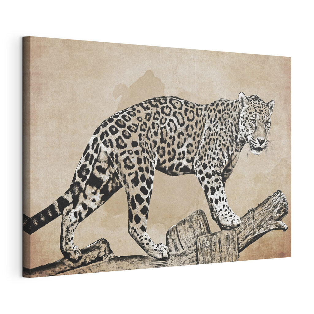 Leopard pe o ramură — vizualizare produs