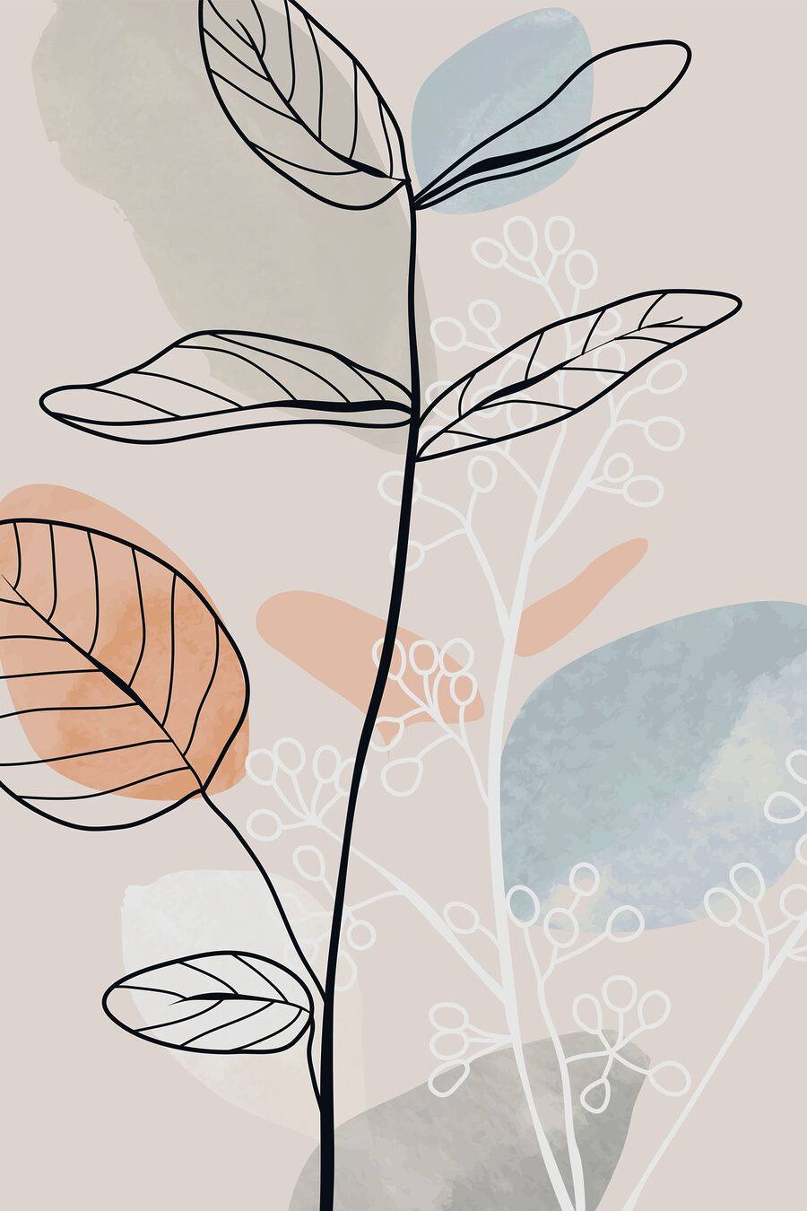 Frunză pe suprafețe delicate — design complet