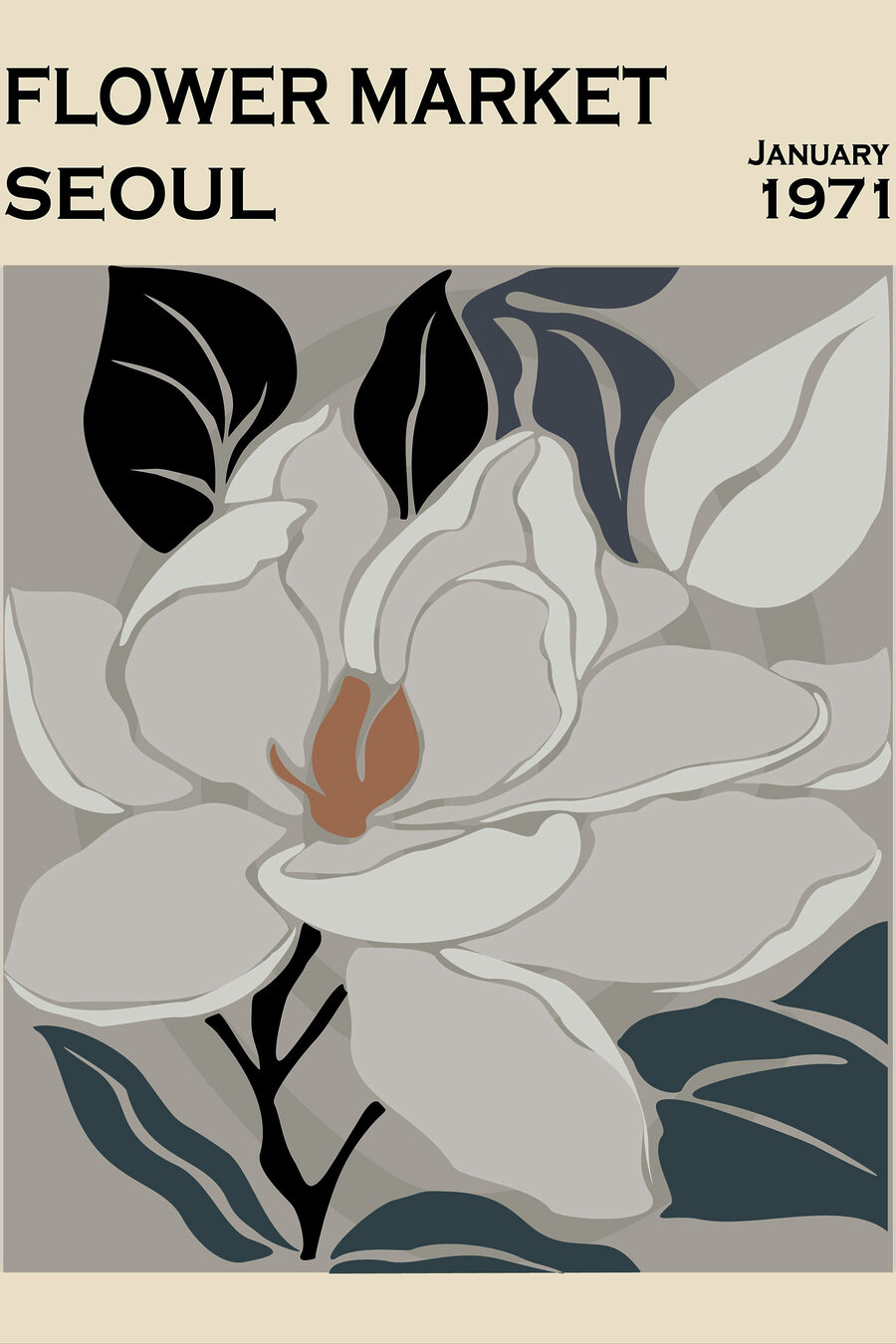 Piața de flori Seul — design complet