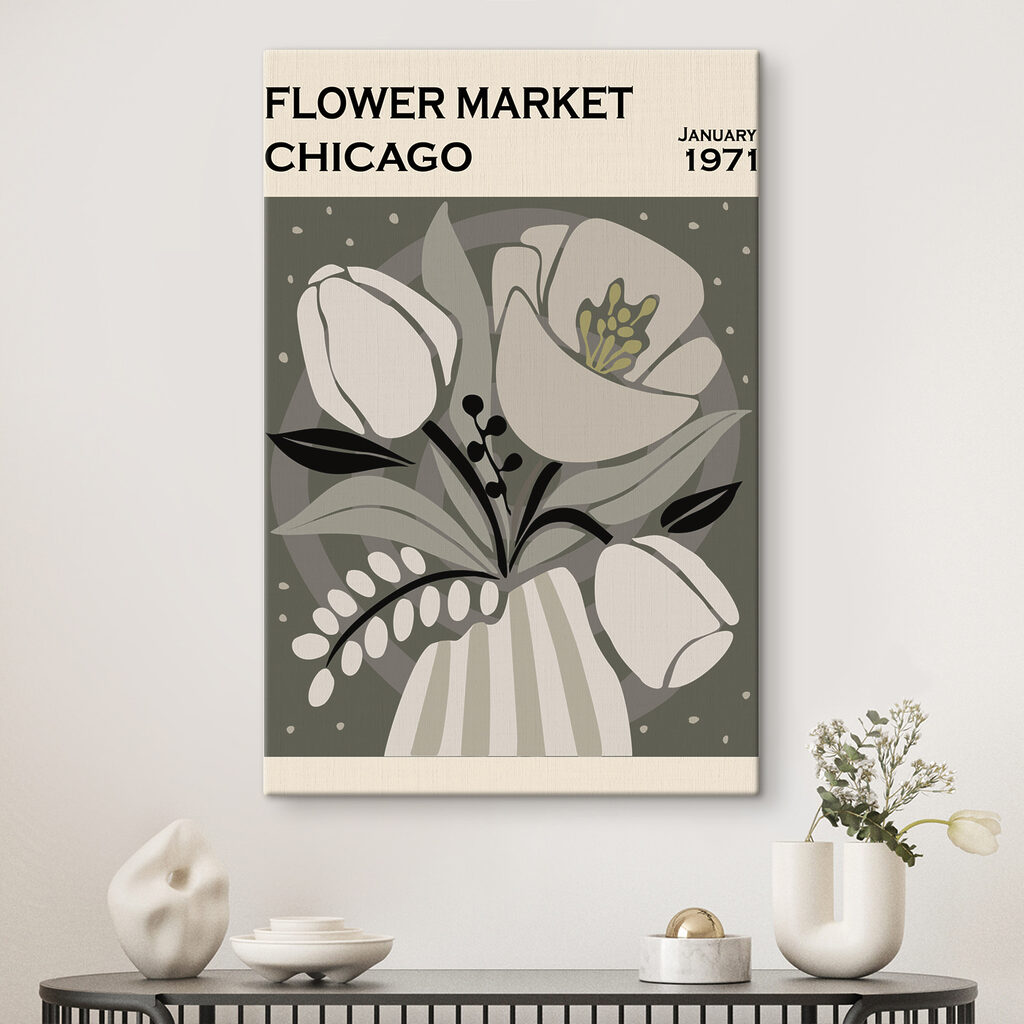 Piața de flori Chicago — interior 1
