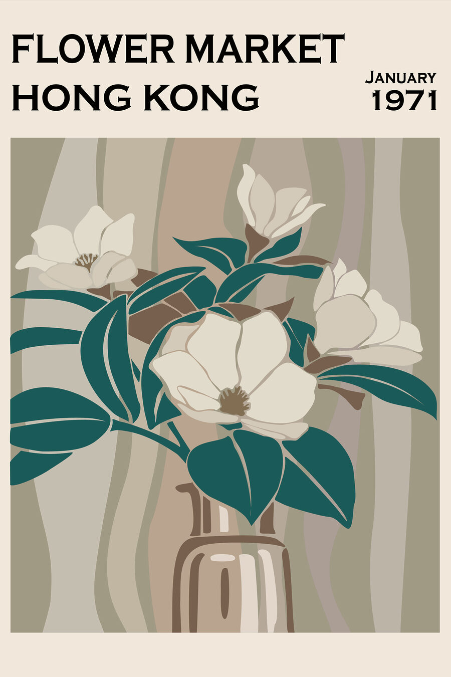 Piața florilor Hong Kong — design complet
