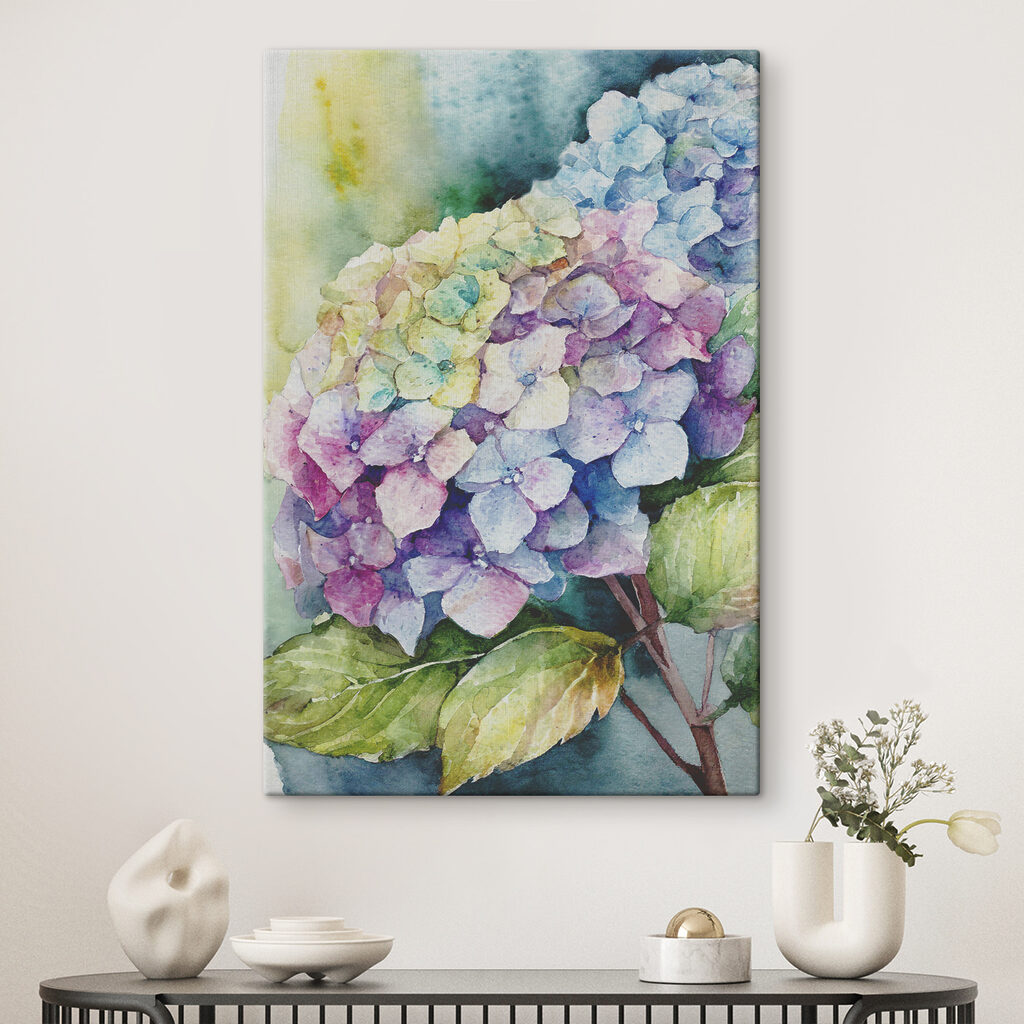 Hortensie între frunze — interior 2