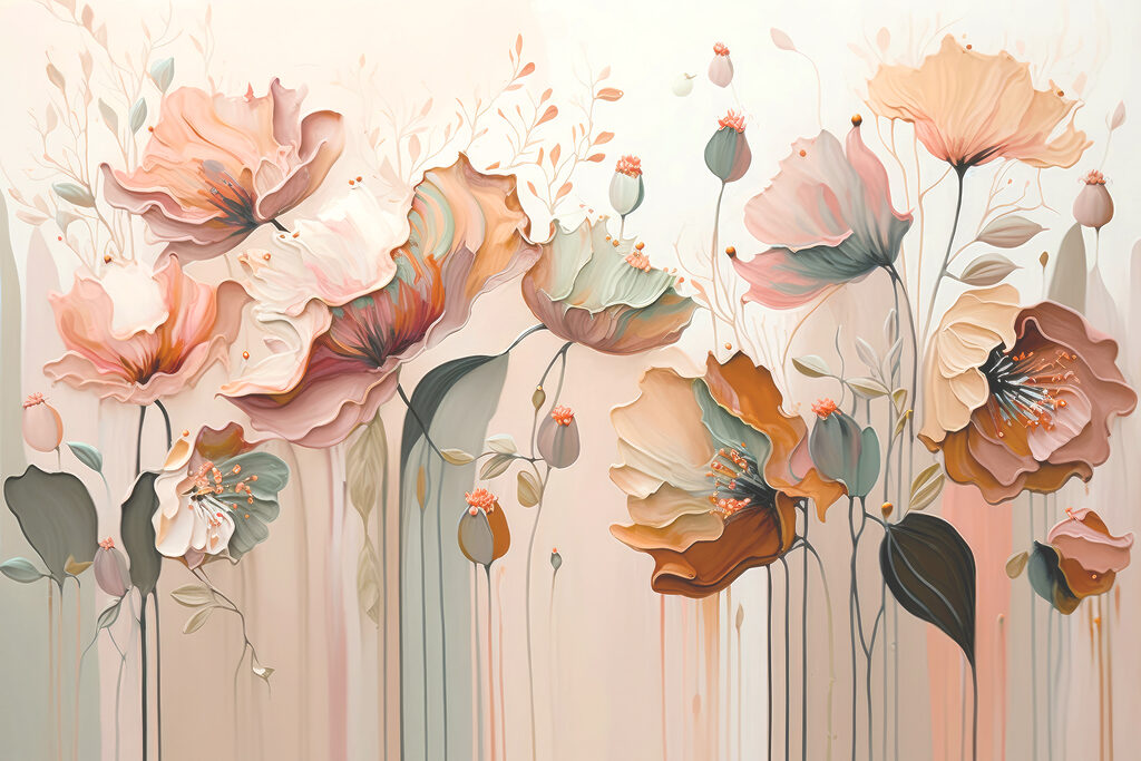 Flori somon blând — design complet