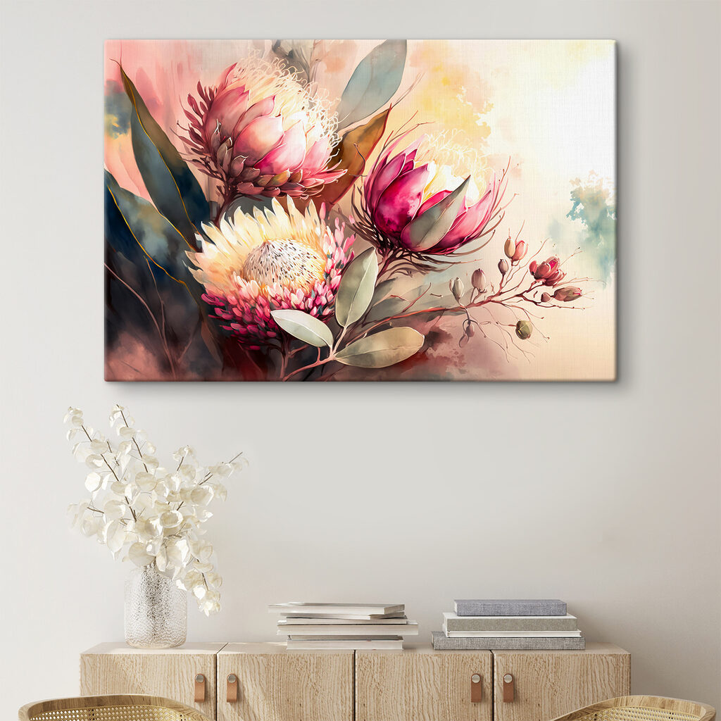 Floare ascuțită în acuarelă — interior 1