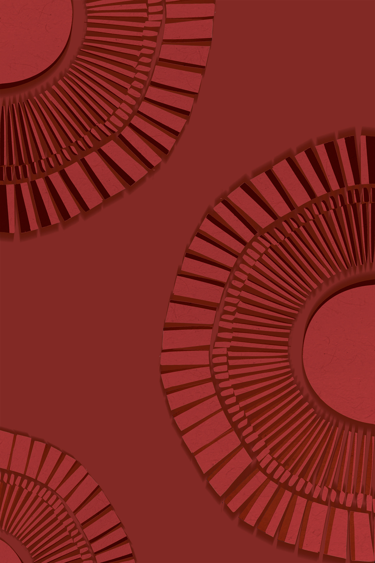 Arcuri de roșu adânc — design complet