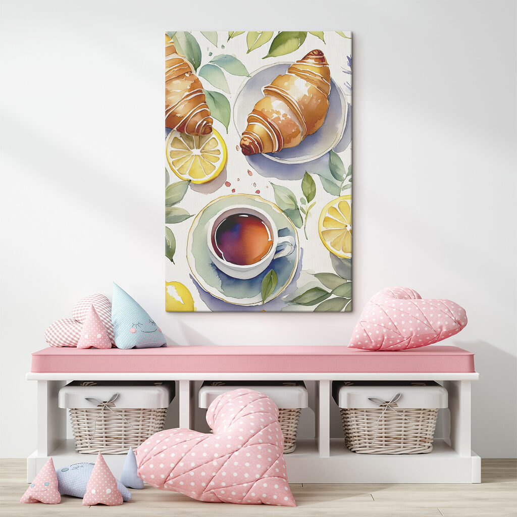 Croissant lângă ceai — interior 2