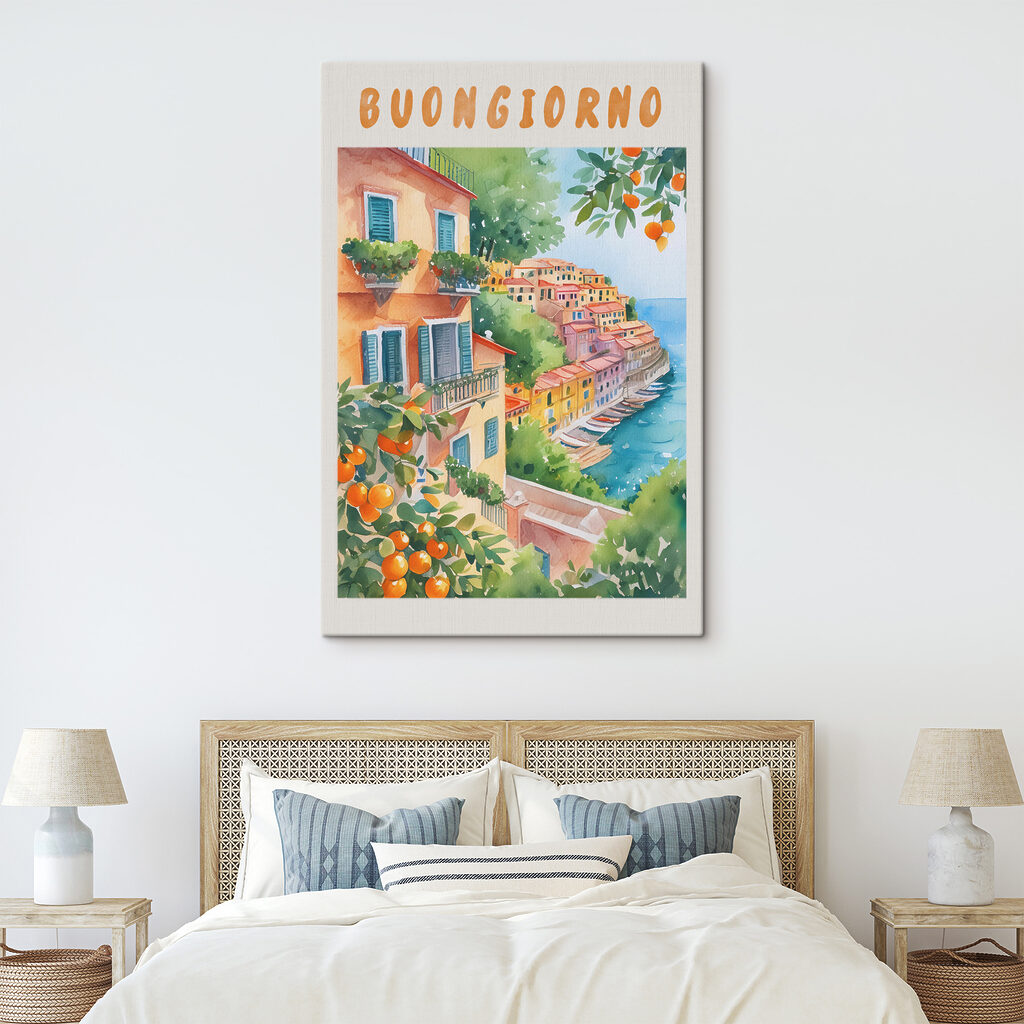 Buongiorno printre portocale într-un interior