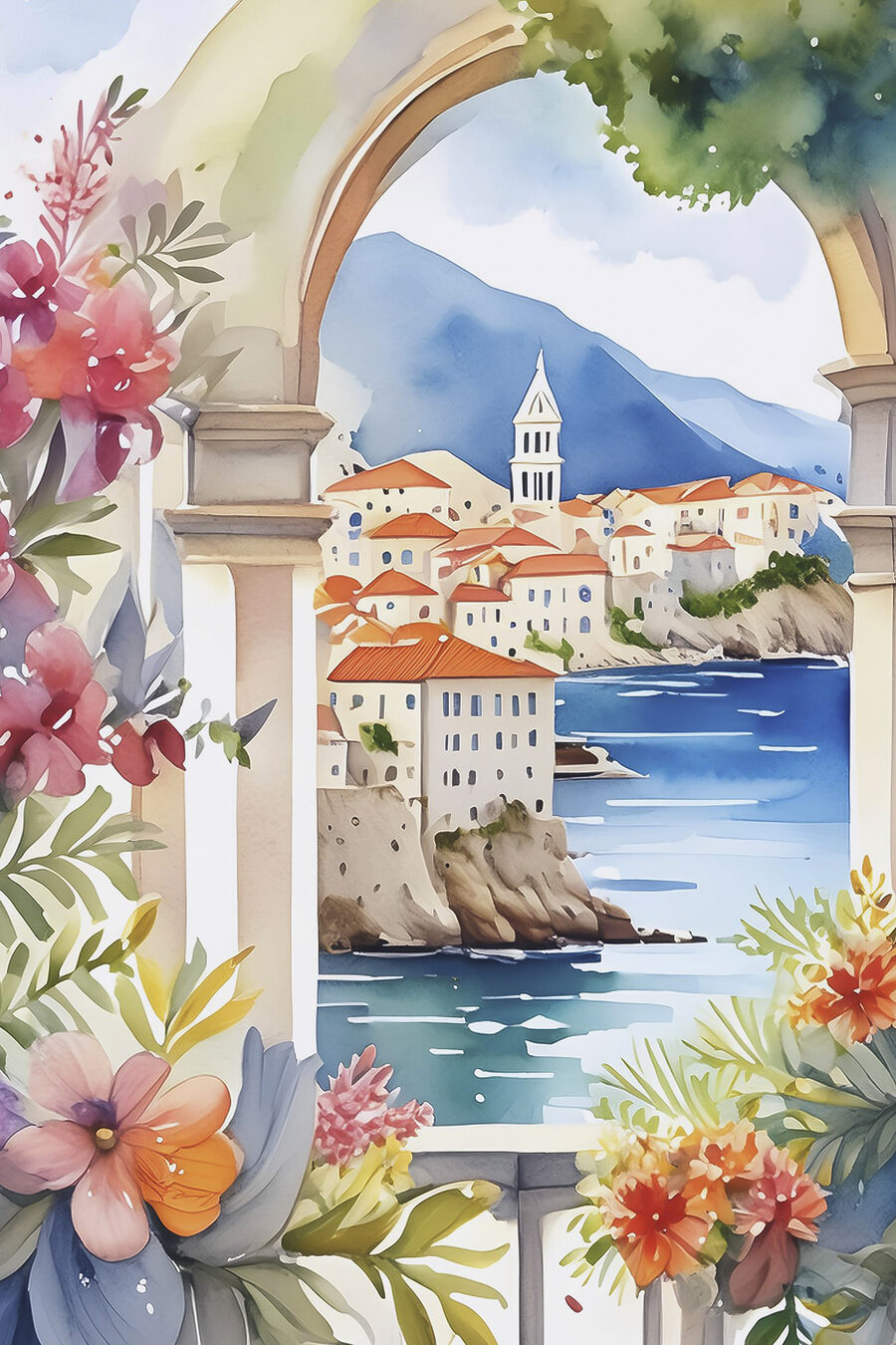 Priveliște spre coastă — design complet