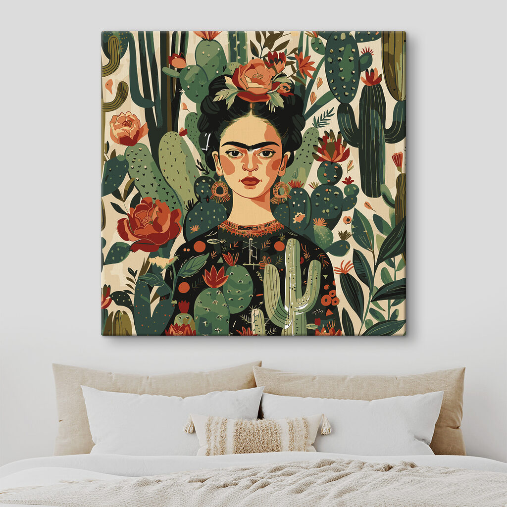 Frida și flori roșii — interior 2