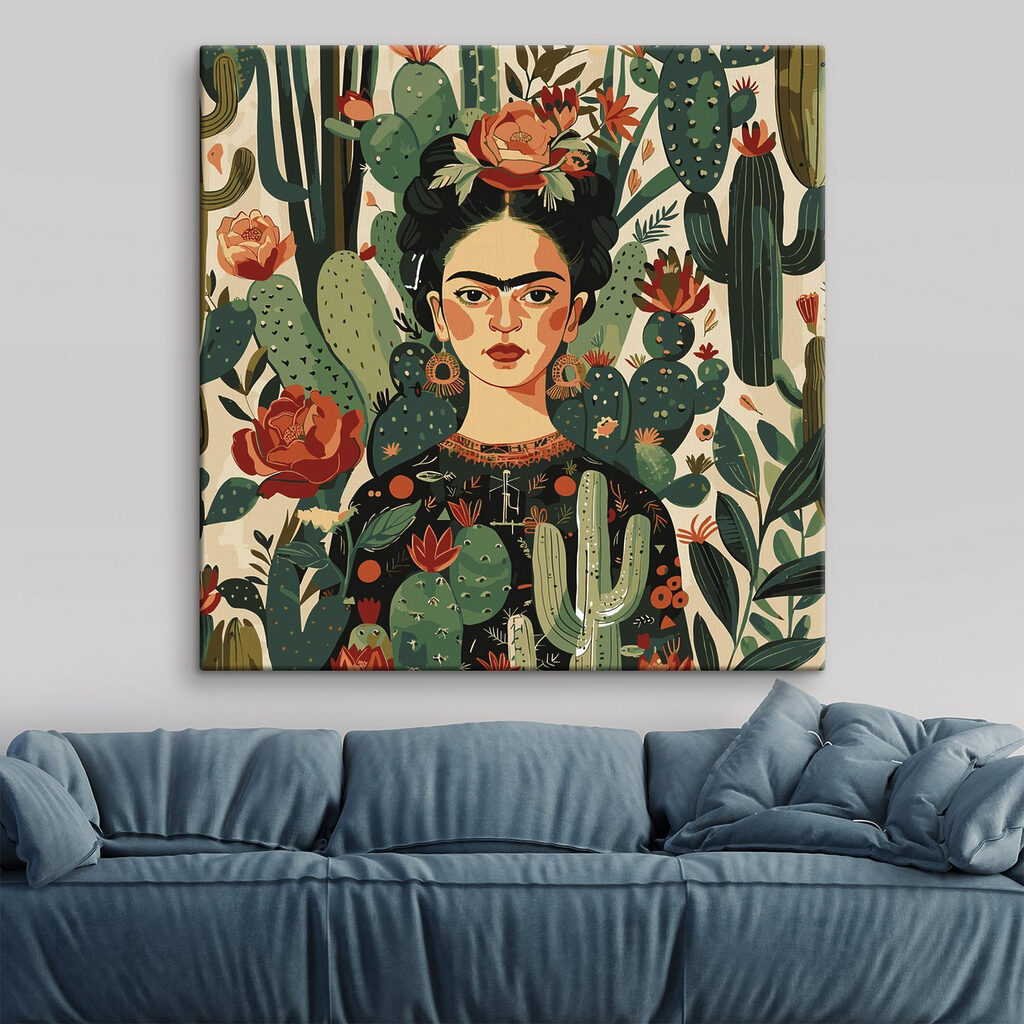 Frida și flori roșii — interior 4