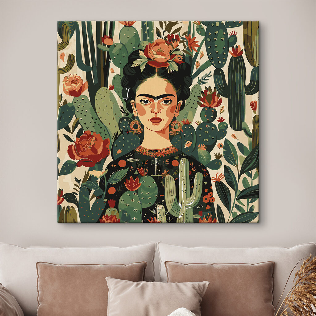 Frida și flori roșii — interior 3