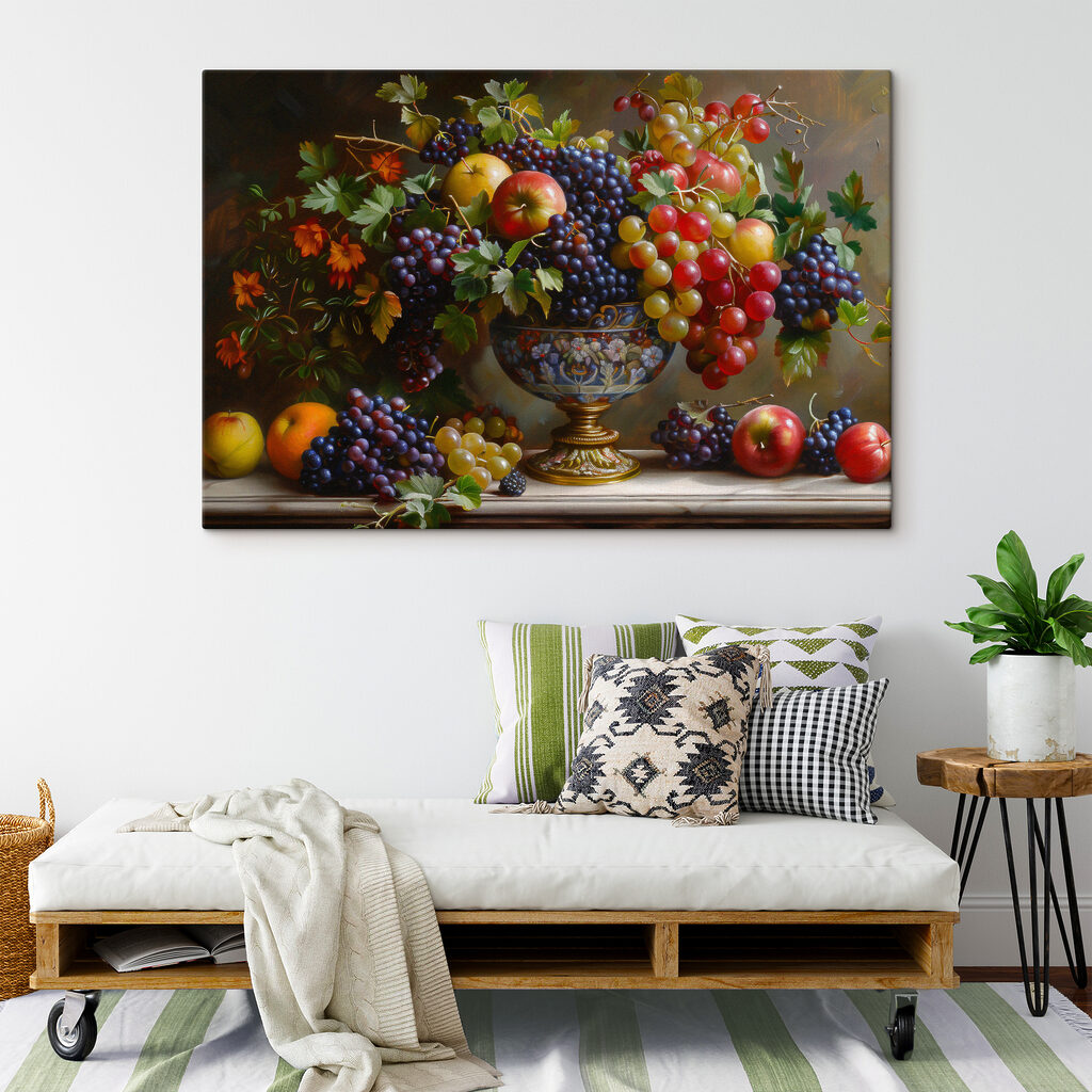 Fructe de toamnă într-un interior