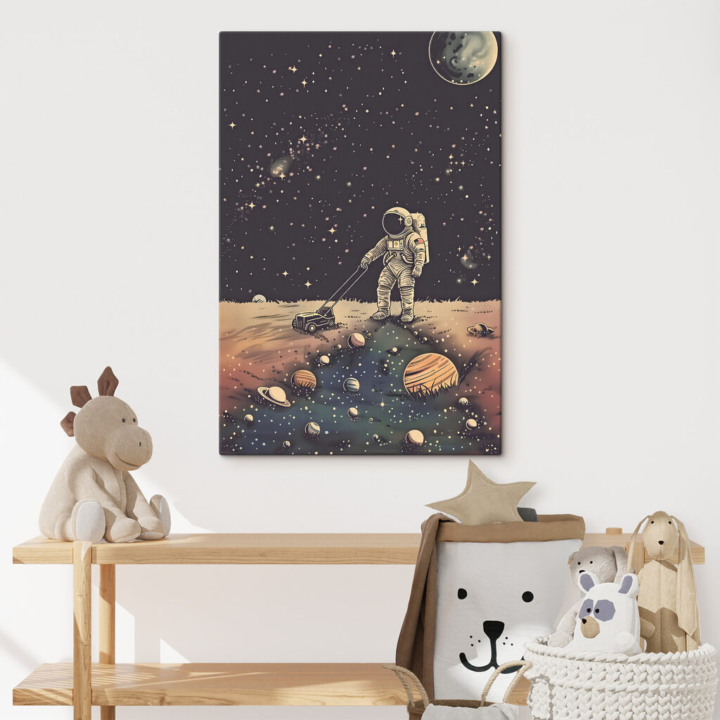 Plimbare printre planete într-un interior
