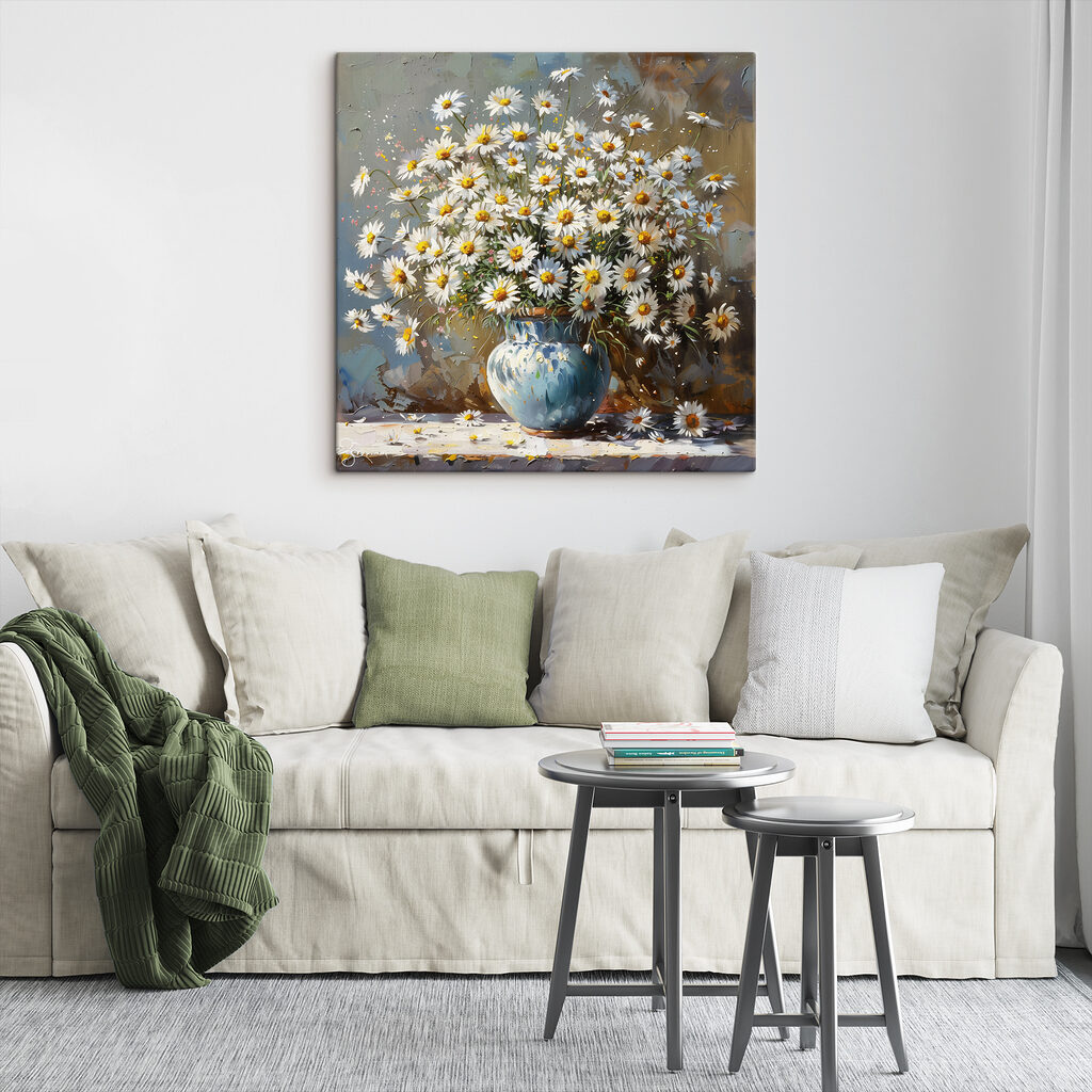 Buchet bogat de margarete — interior 1