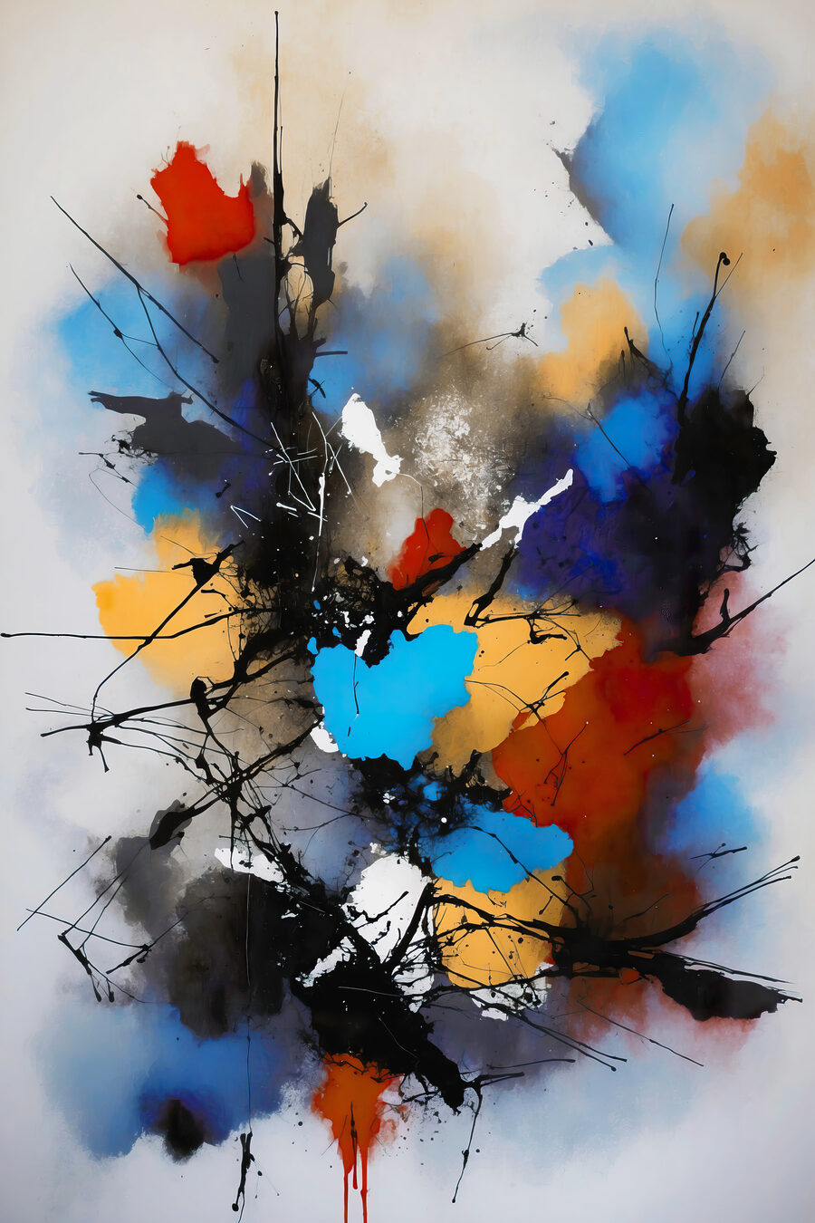 Pete colorate în negru — design complet