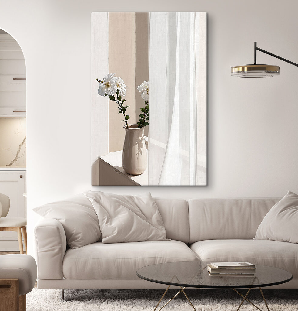 Margarete lângă perdea — interior 1