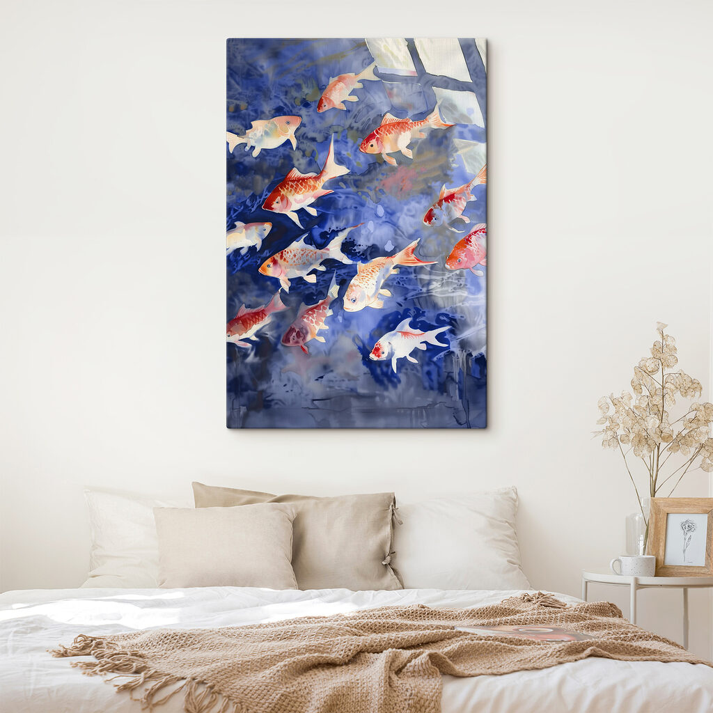 Koi în lumină albastră — interior 2