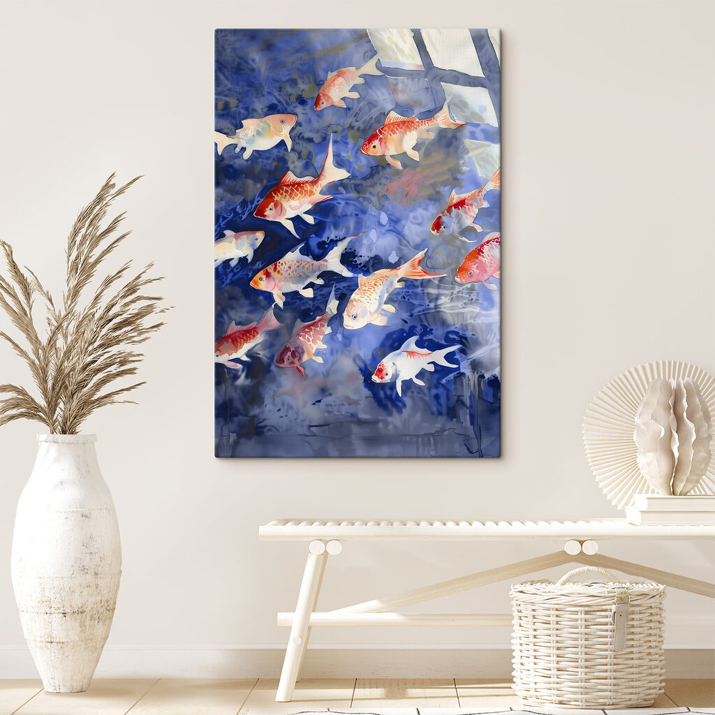 Koi în lumină albastră — interior 3