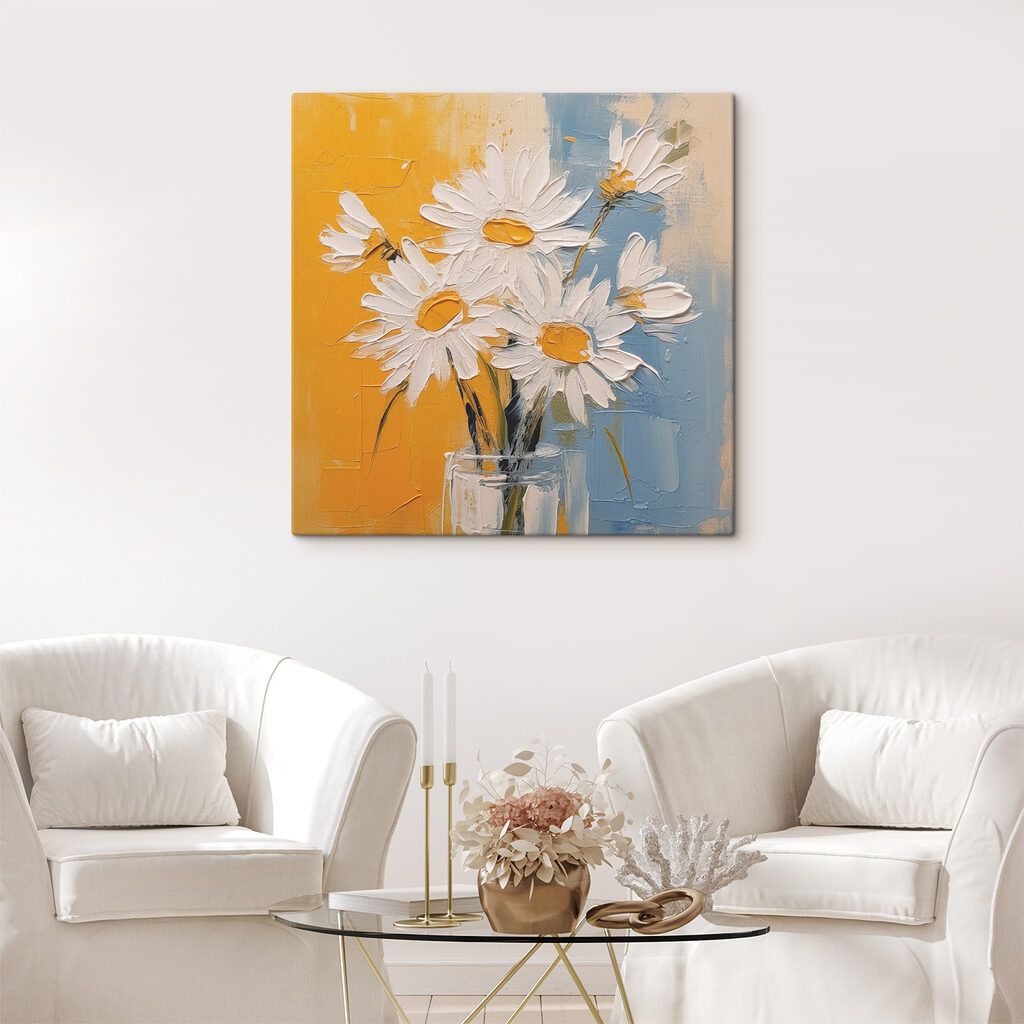 Margarete pe galben-albastru — interior 2