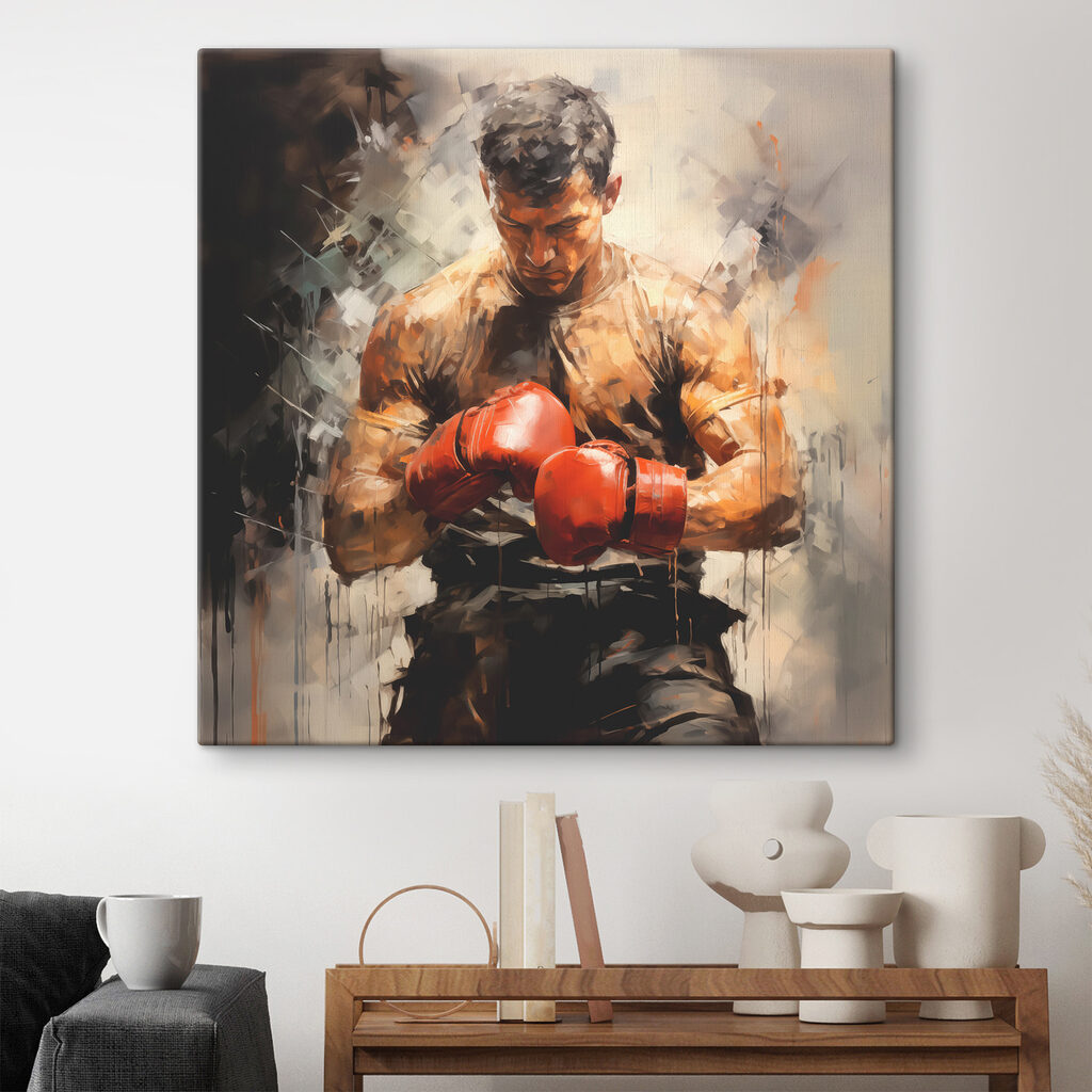 Boxer în umbre calde — interior 1