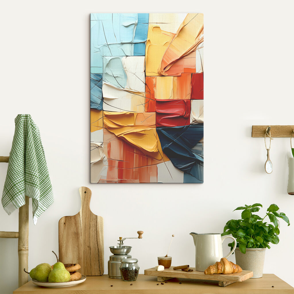 Blocuri colorate pliate — interior 1
