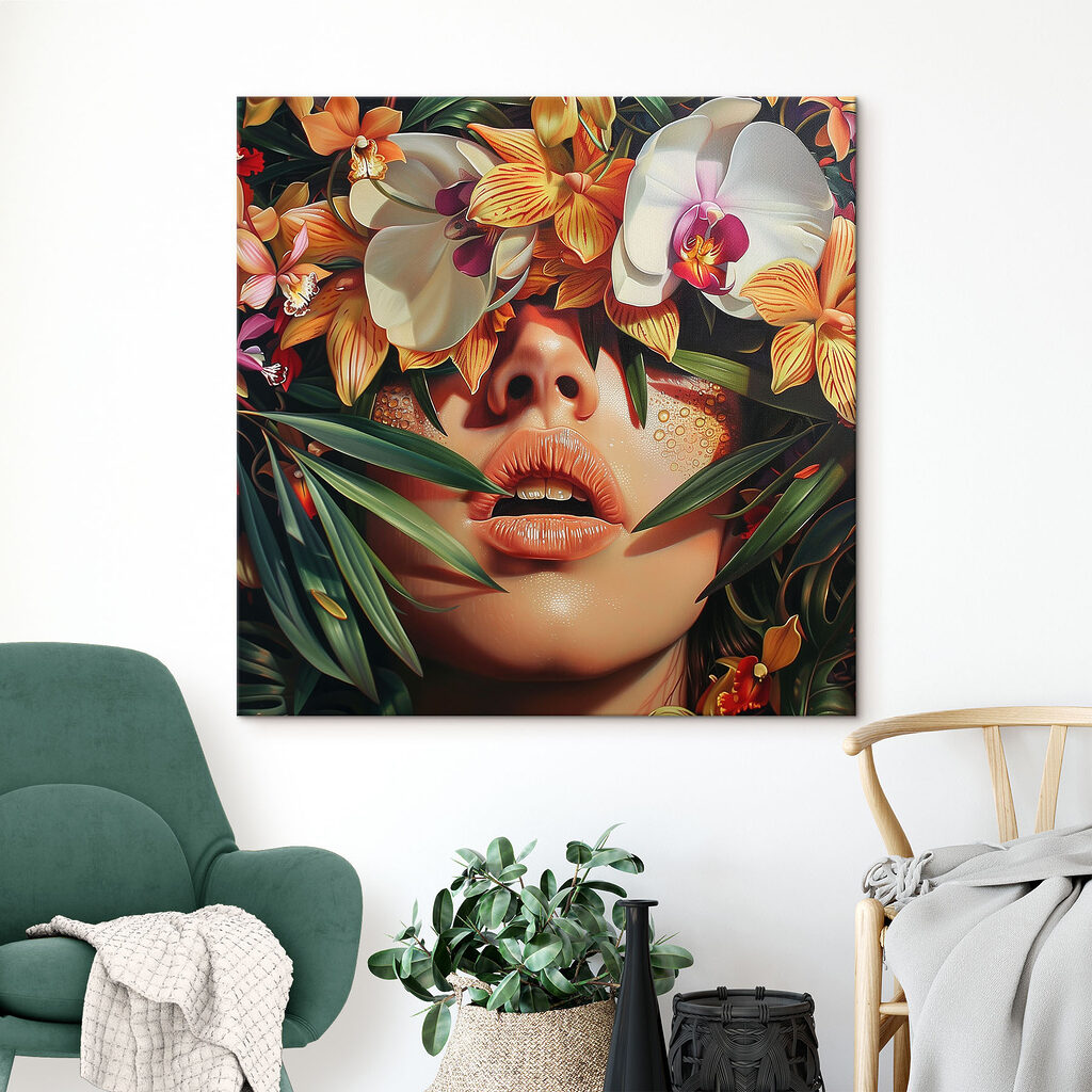 Portret între orhidee — interior 2