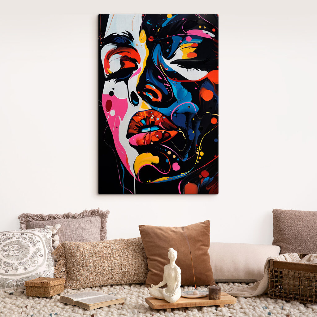 Ochi închiși, pete colorate — interior 2