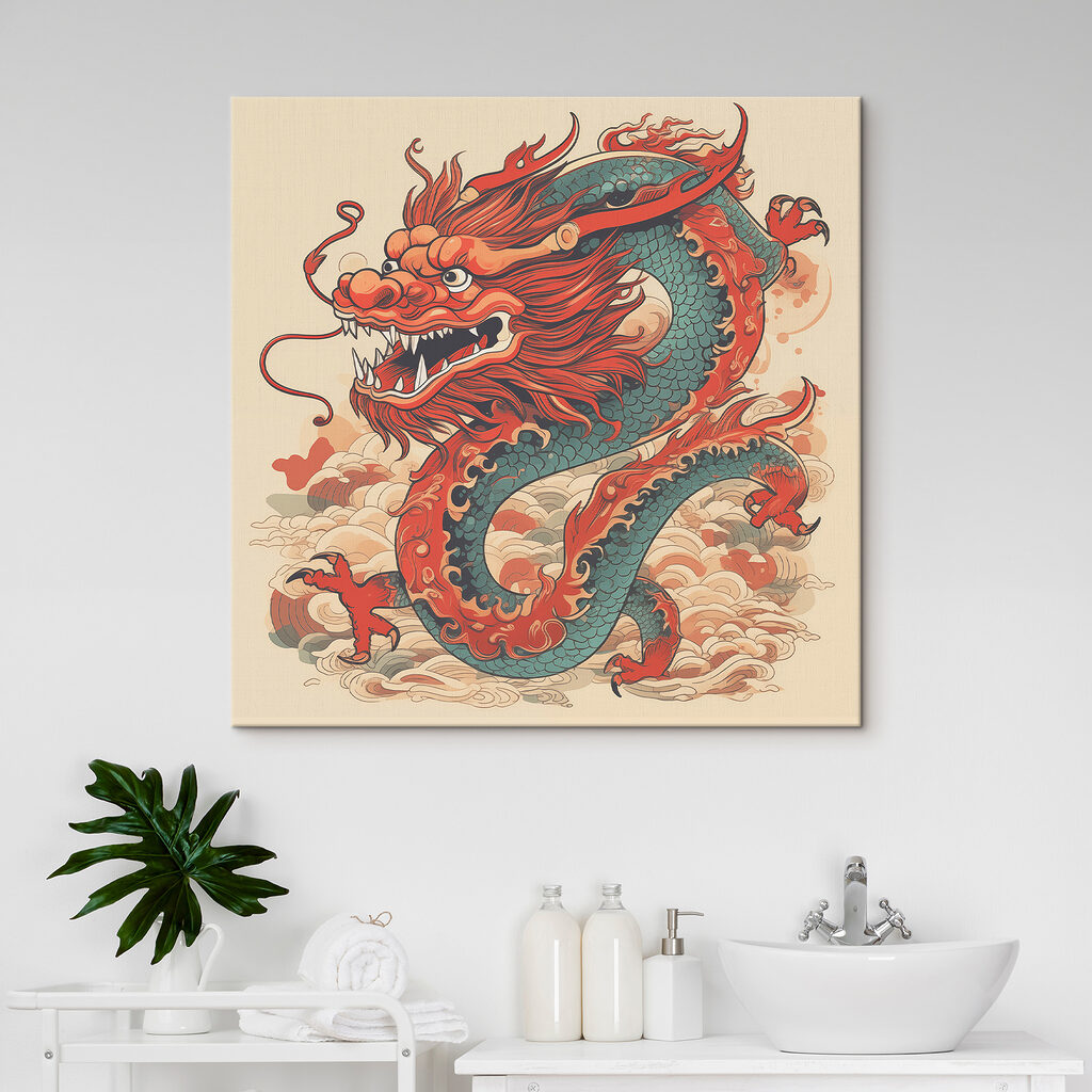 Dragon între nori — interior 1