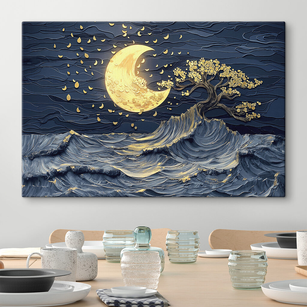 Copac între valuri nocturne — interior 1
