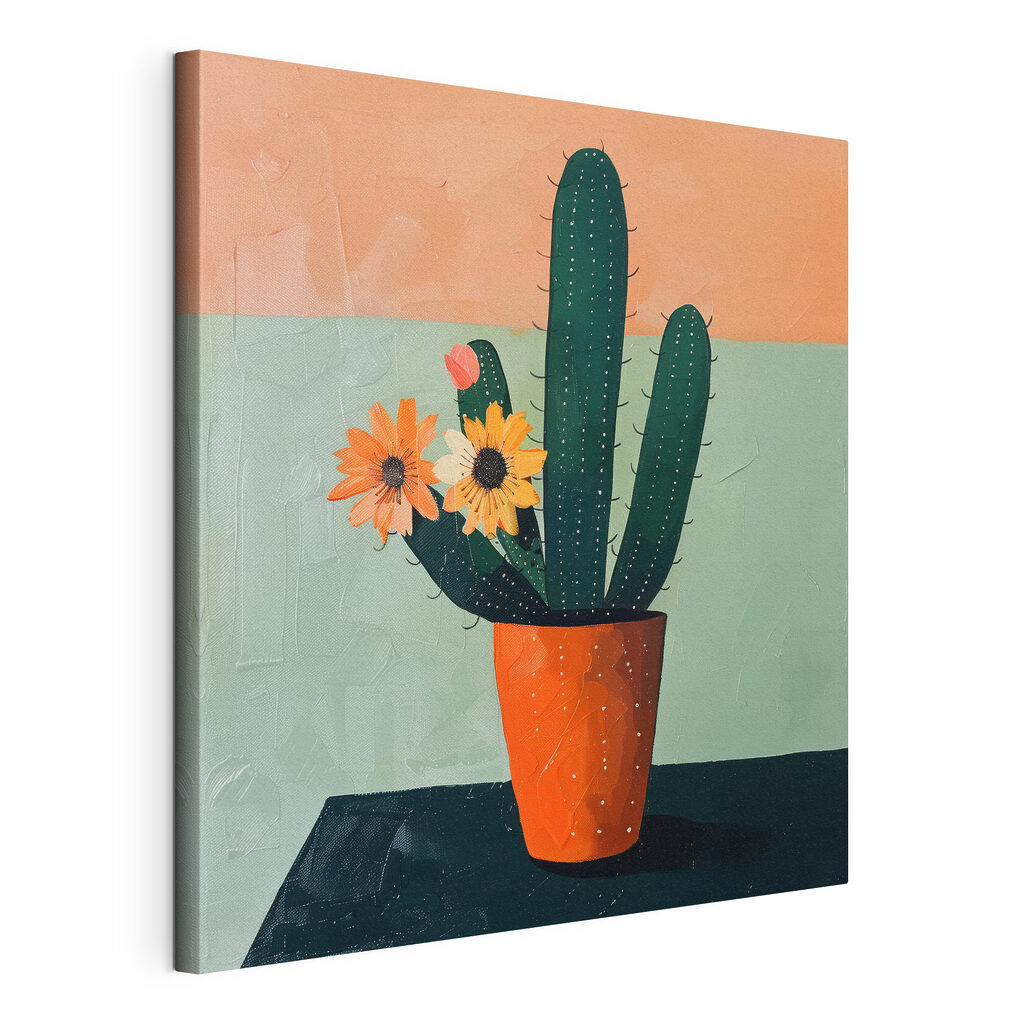 Cactus cu flori portocalii — vizualizare produs