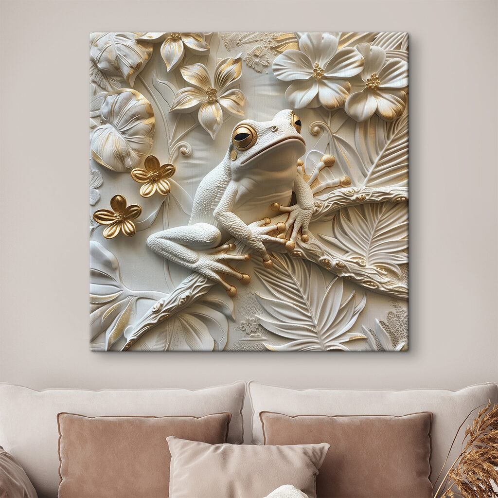 Broască printre flori — interior 2